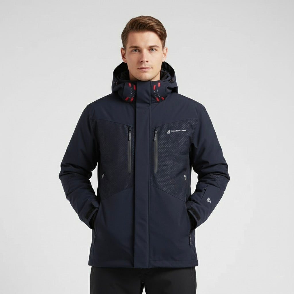 SNOWDREAM – Premium Ski-Jacke und Skihose Set - Dunkelblau