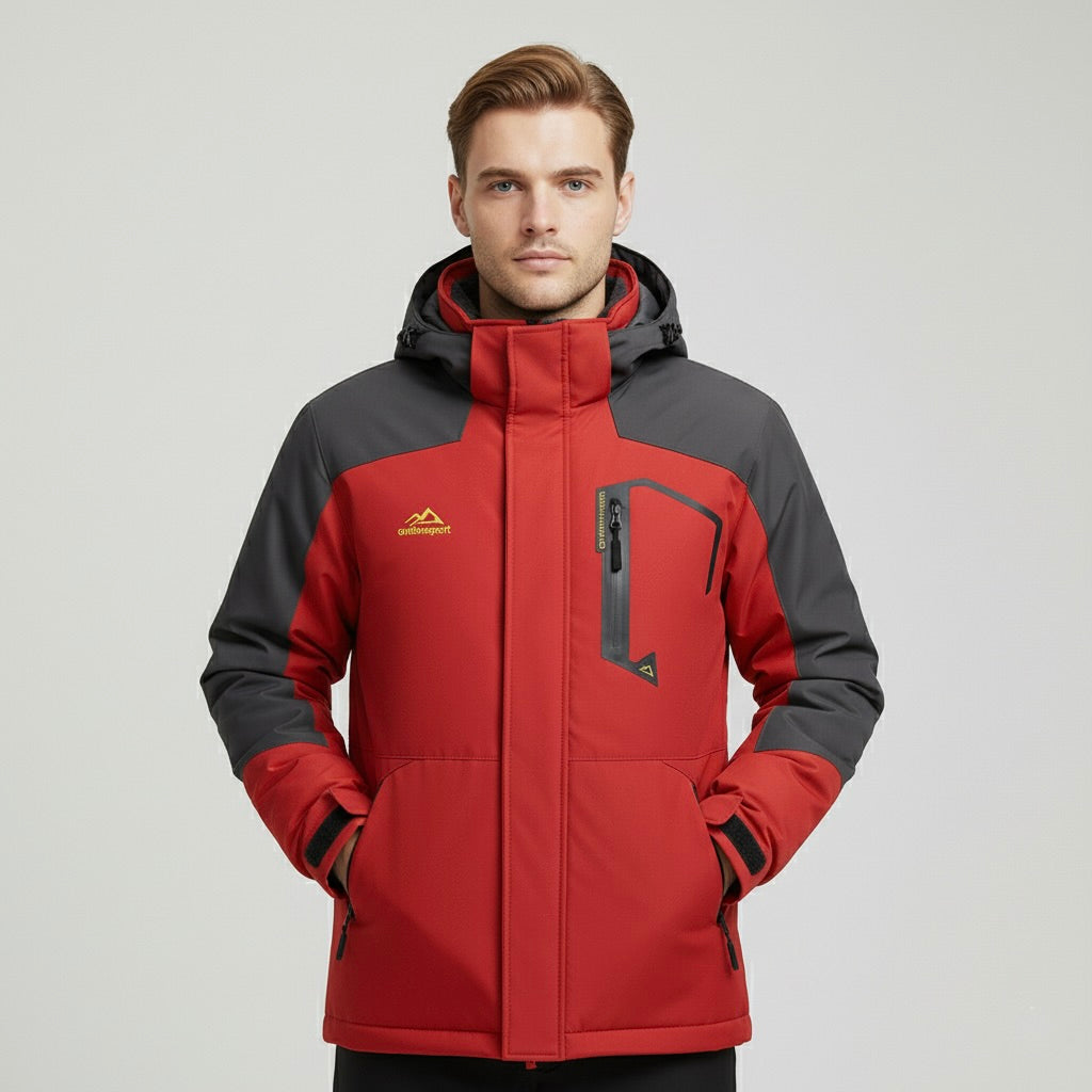 KEFITEVD – Premium Skijacke - Rot