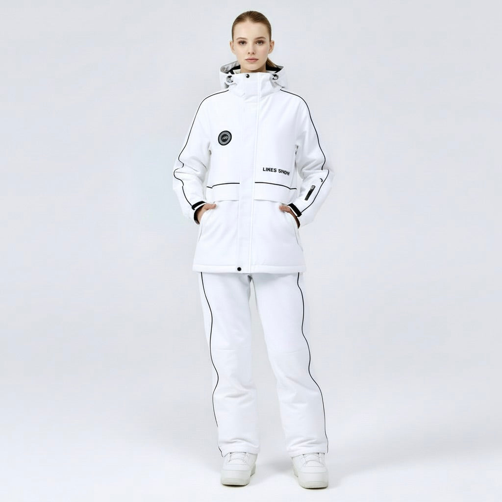 Alex – Unisex Skianzug Set – Weiß