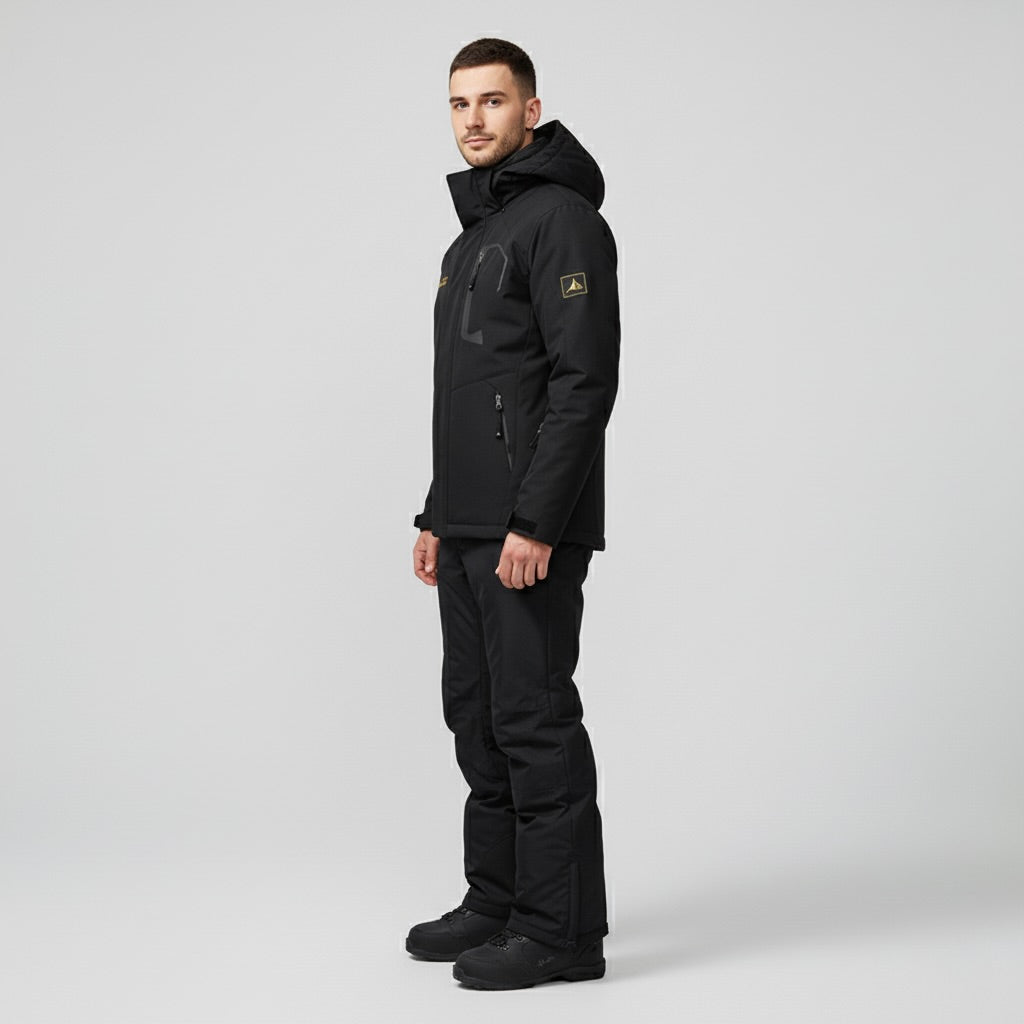 OUTDOOR JACKET – Ski-Jacke und Skihose Set - Schwarz