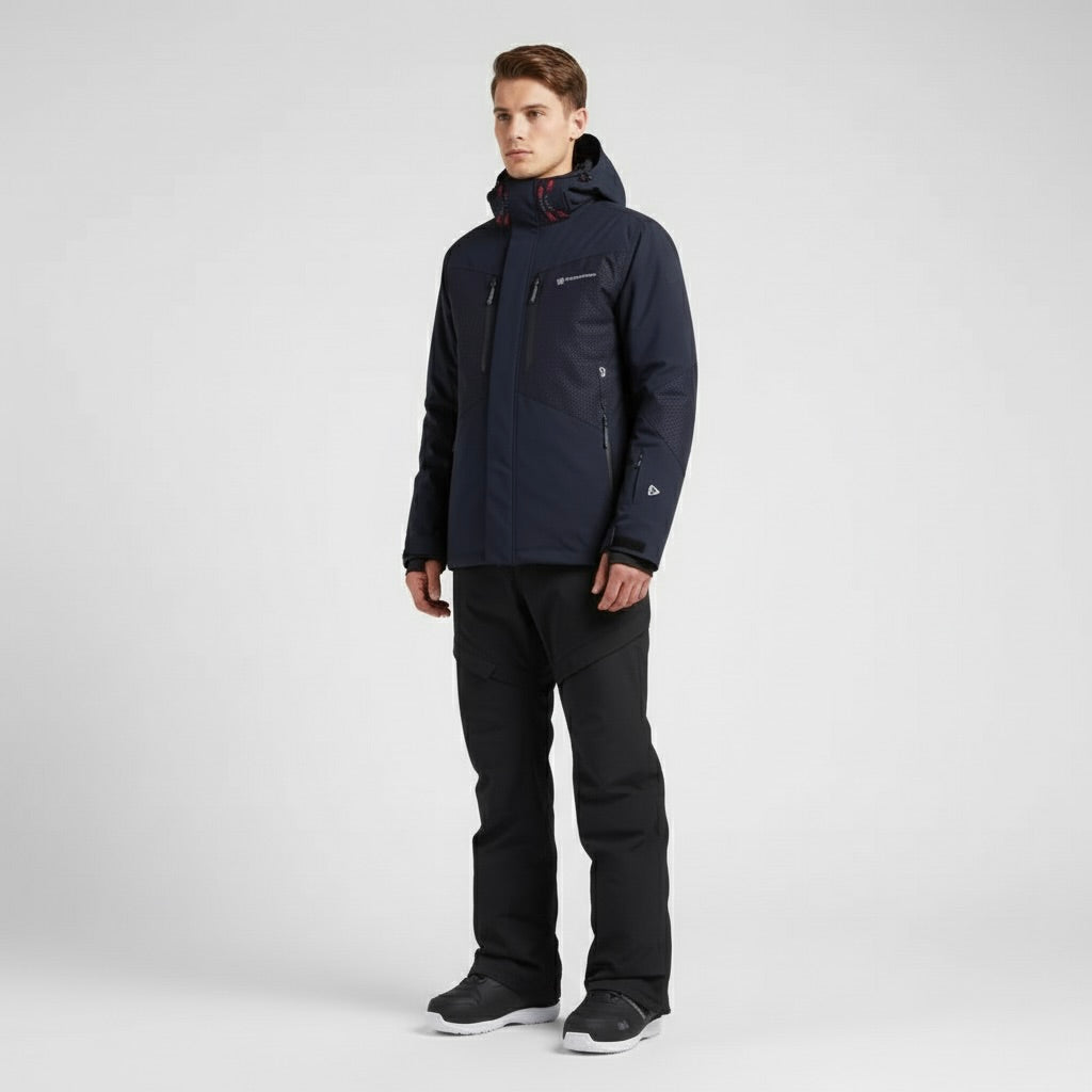 SNOWDREAM – Premium Ski-Jacke und Skihose Set - Dunkelblau