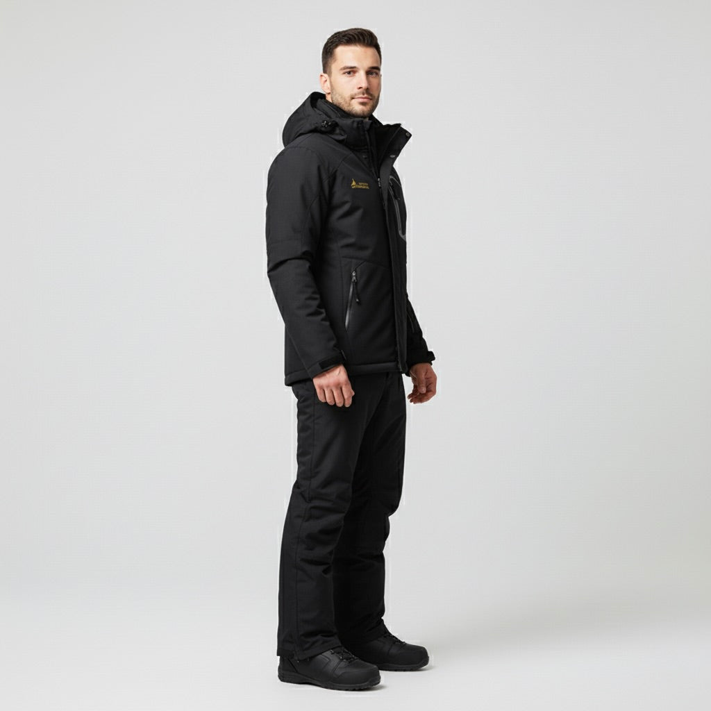 OUTDOOR JACKET – Ski-Jacke und Skihose Set - Schwarz