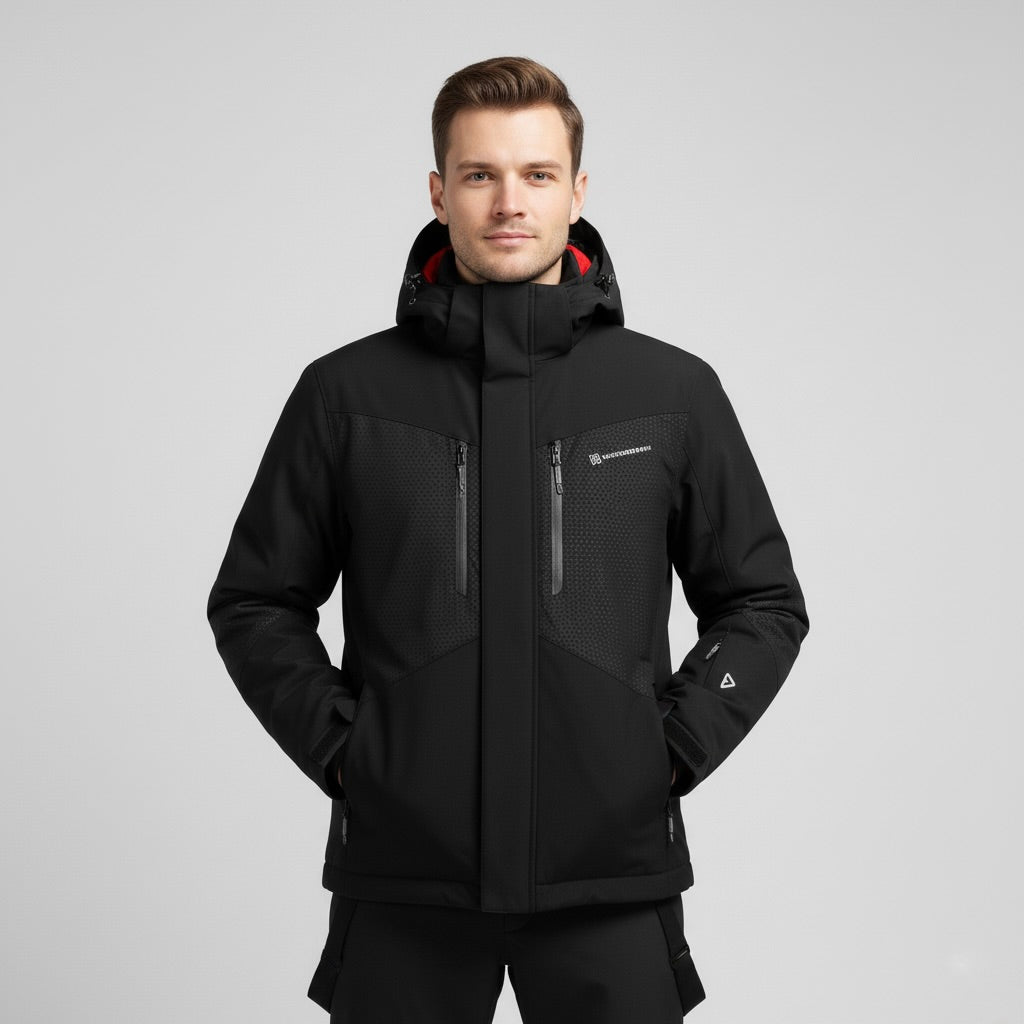 SNOWDREAM – Premium Ski-Jacke und Skihose Set - Schwarz