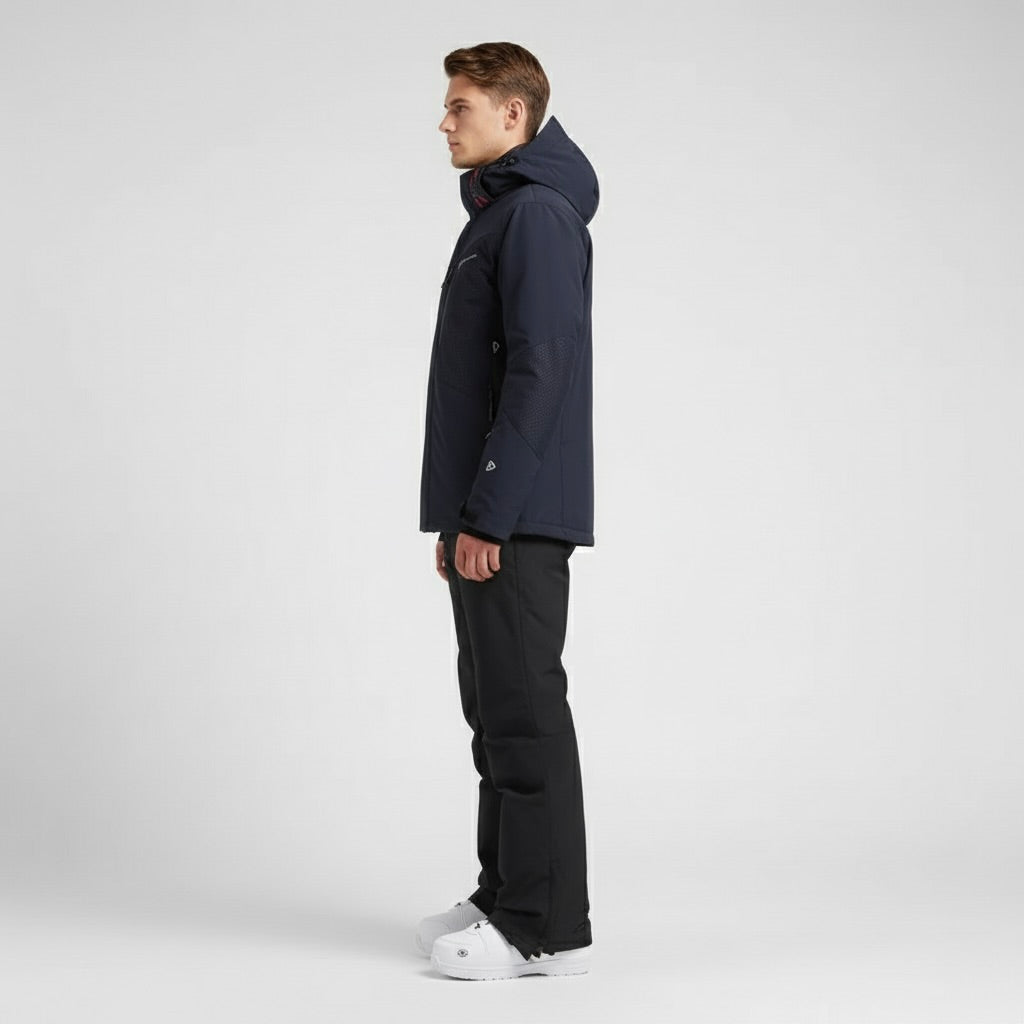 SNOWDREAM – Premium Ski-Jacke und Skihose Set - Dunkelblau