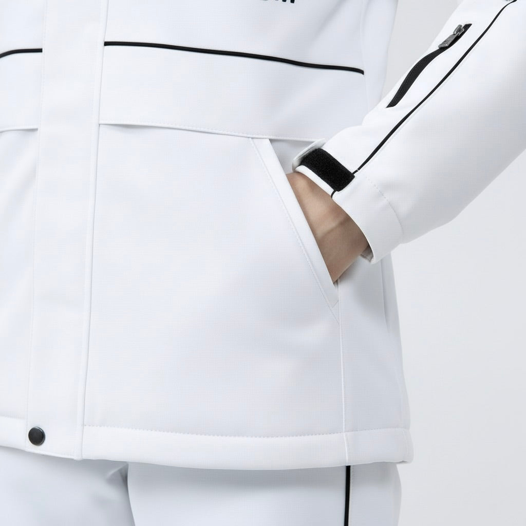 Alex – Unisex Skianzug Set – Weiß