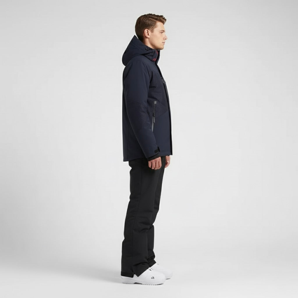 SNOWDREAM – Premium Ski-Jacke und Skihose Set - Dunkelblau