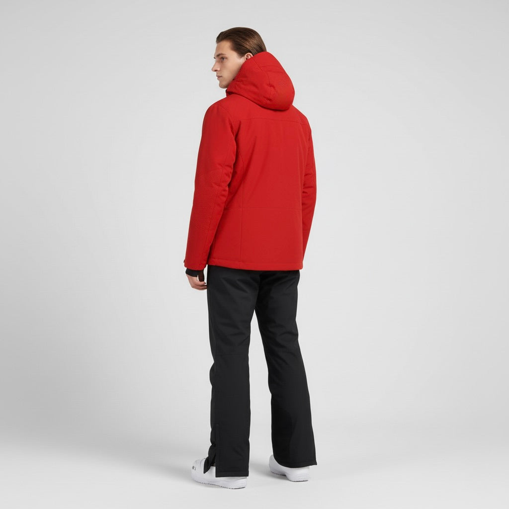 SNOWDREAM – Premium Ski-Jacke und Skihose Set - Rot