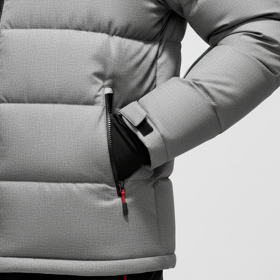 DOWN FKOW – Ski-Jacke und Skihose Set - Grau