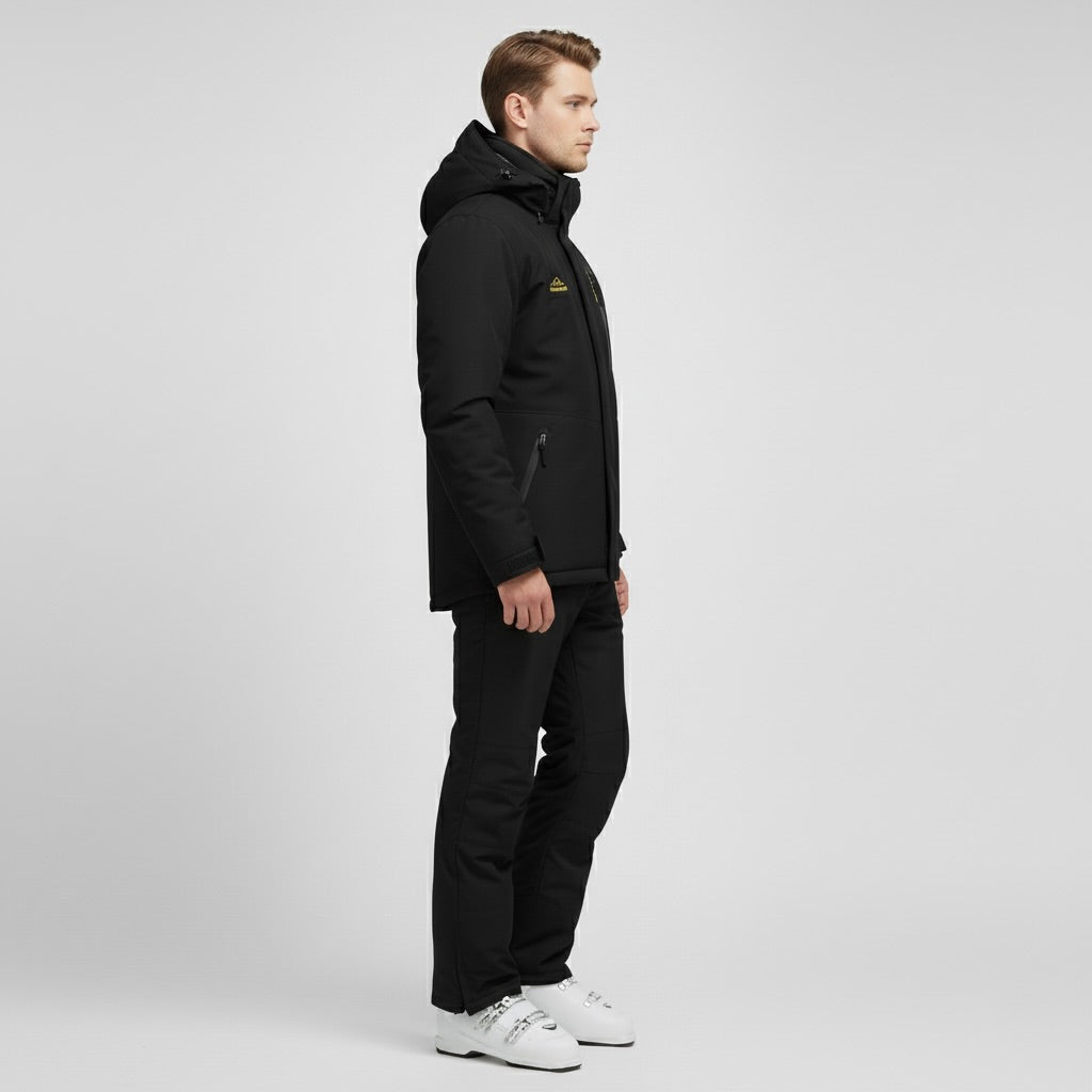 KEFITEVD – Premium Skijacke - Schwarz