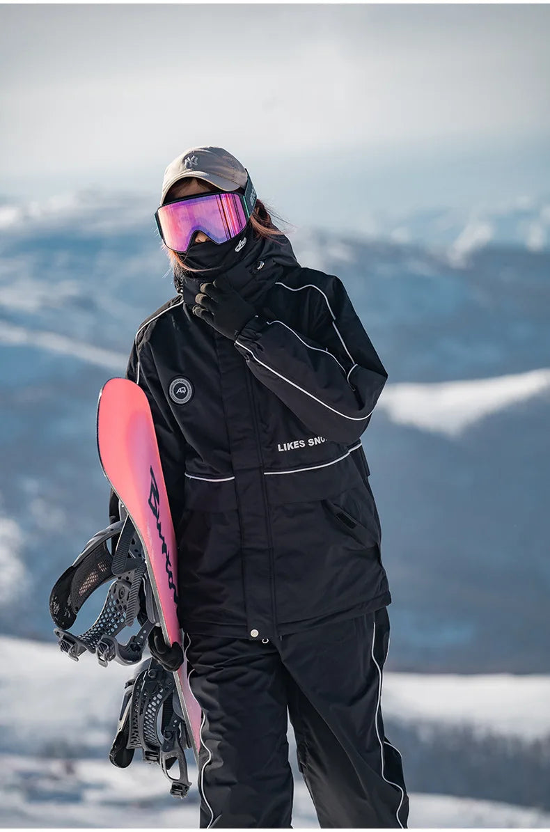 Alex – Unisex Skianzug – Schwarz