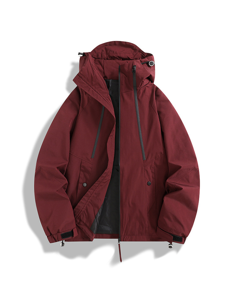 Alpenwear RainShield™ – Wasserdichte Outdoor-Jacke - Schwarz