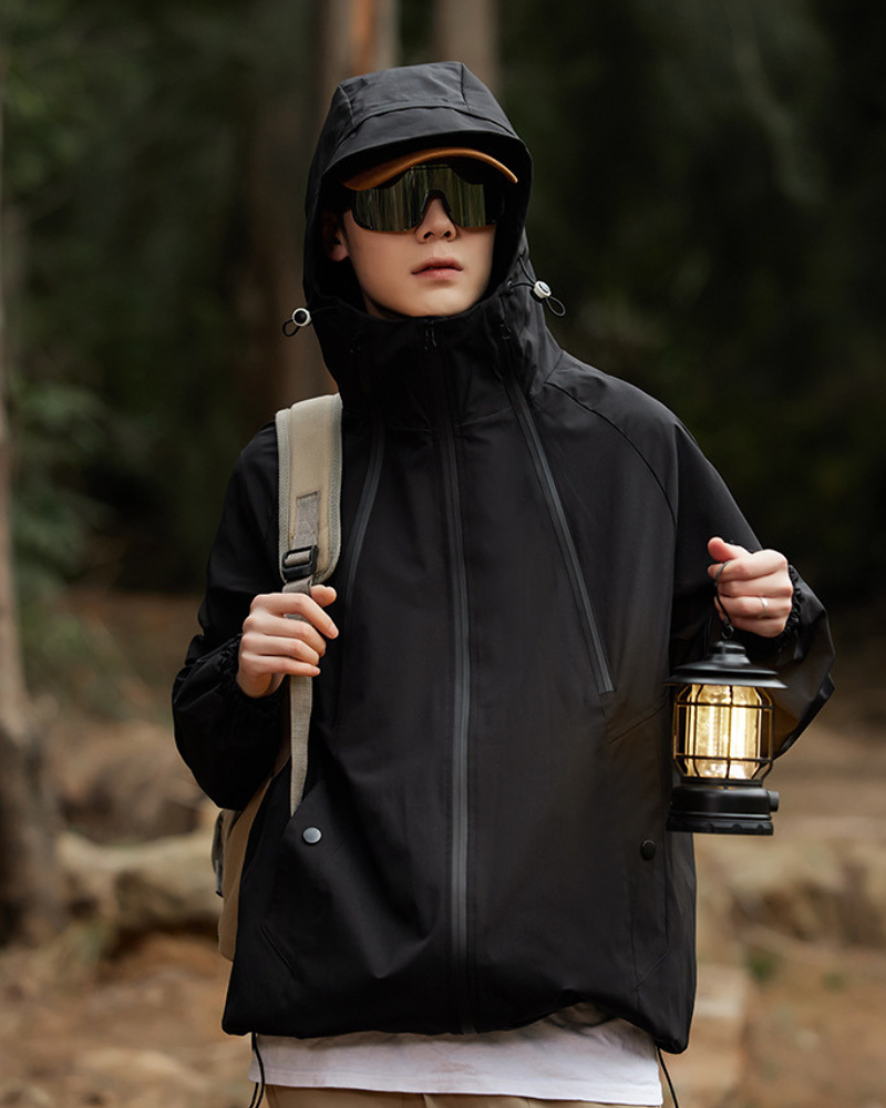 Alpenwear RainShield™ – Wasserdichte Outdoor-Jacke - Khaki