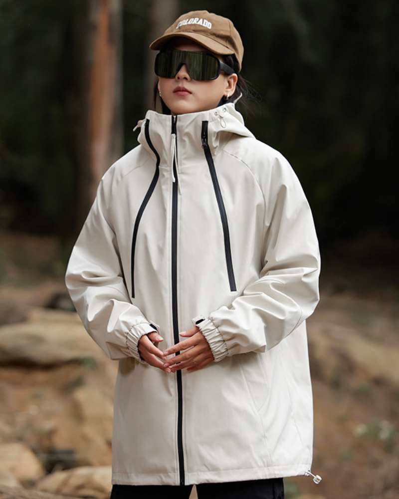 Alpenwear RainShield™ – Wasserdichte Outdoor-Jacke - Schwarz