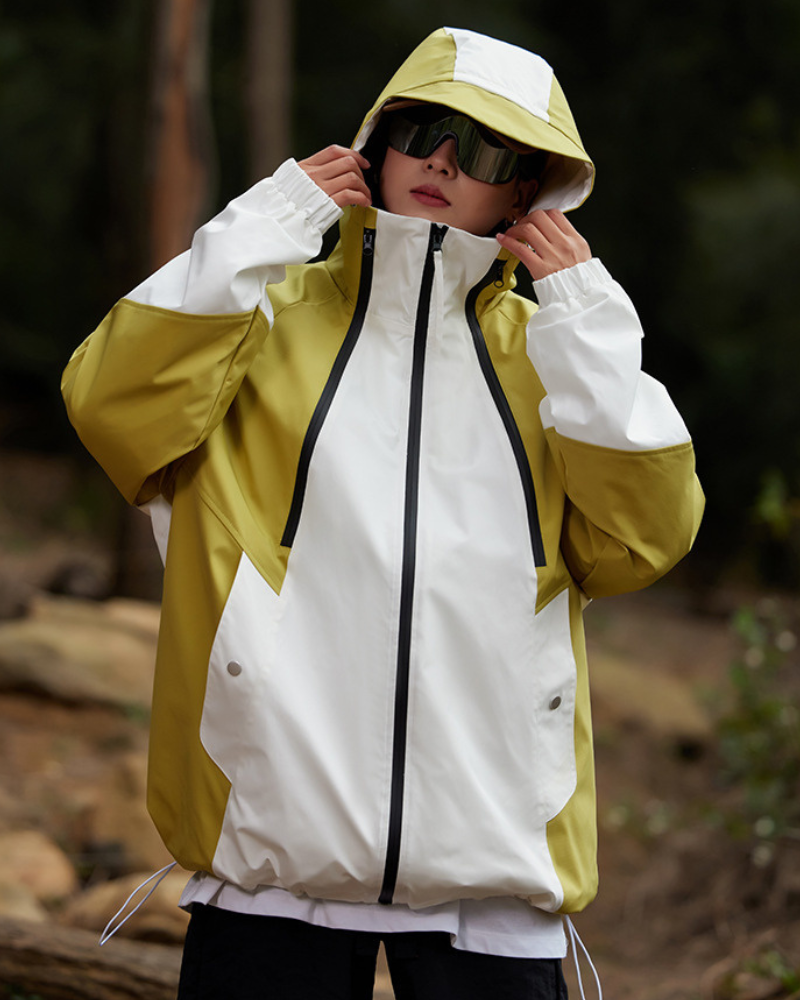 Alpenwear RainShield™ – Wasserdichte Outdoor-Jacke - Gelb