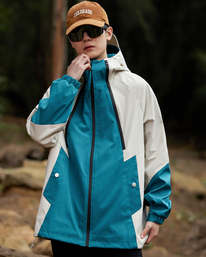 Alpenwear RainShield™ – Wasserdichte Outdoor-Jacke - Rot