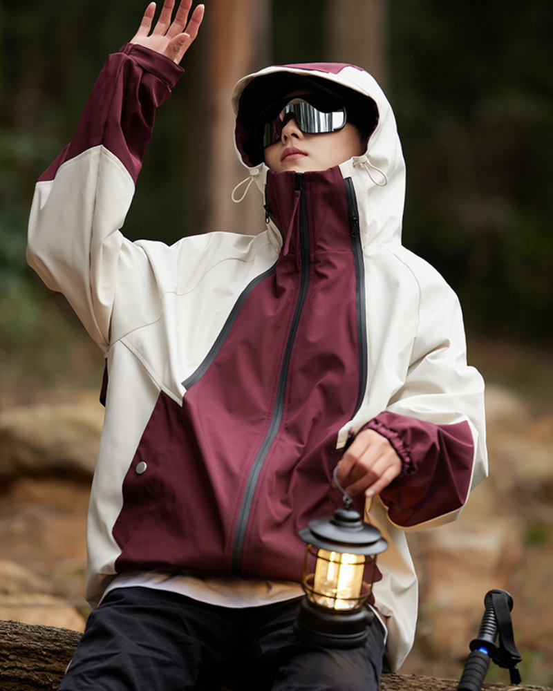 Alpenwear RainShield™ – Wasserdichte Outdoor-Jacke - Schwarz