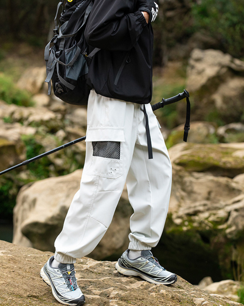 Alpenwear TrailGuard™ – Funktionale Wander-Cargohose - Camo-Grün