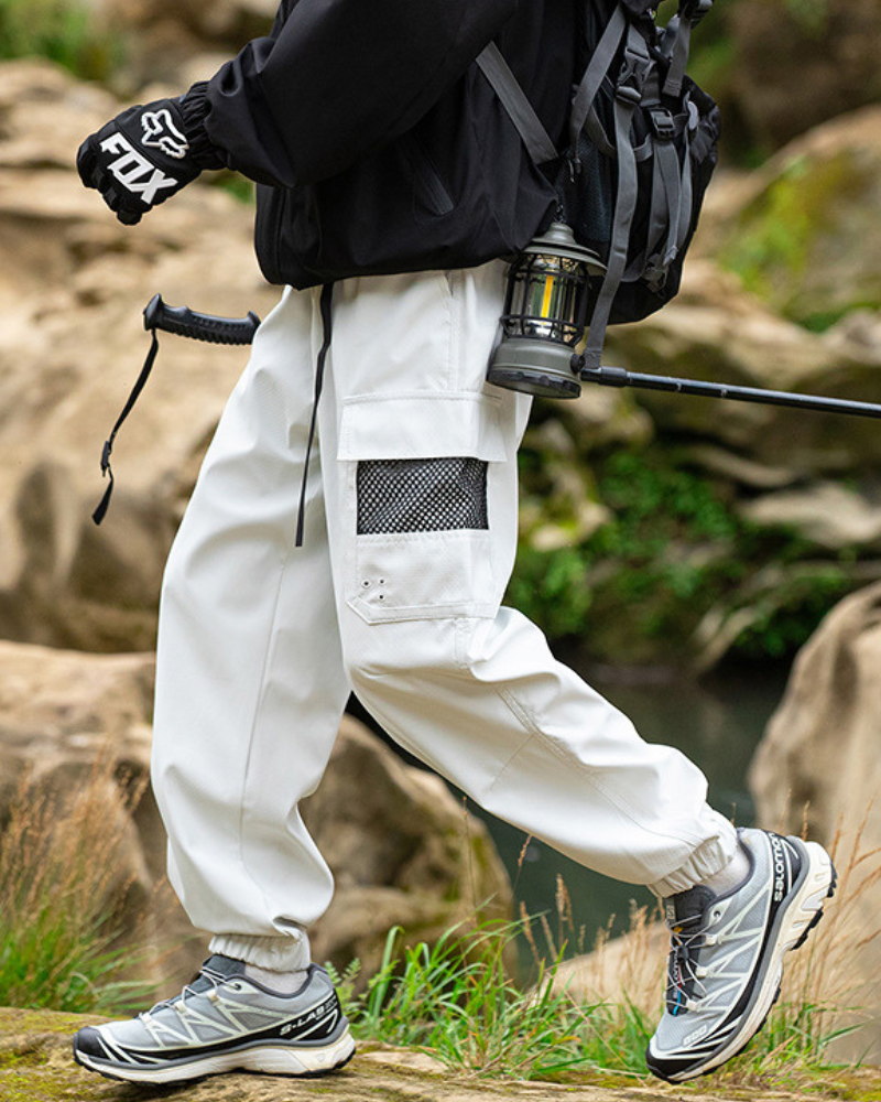 Alpenwear TrailGuard™ – Funktionale Wander-Cargohose - Schwarz