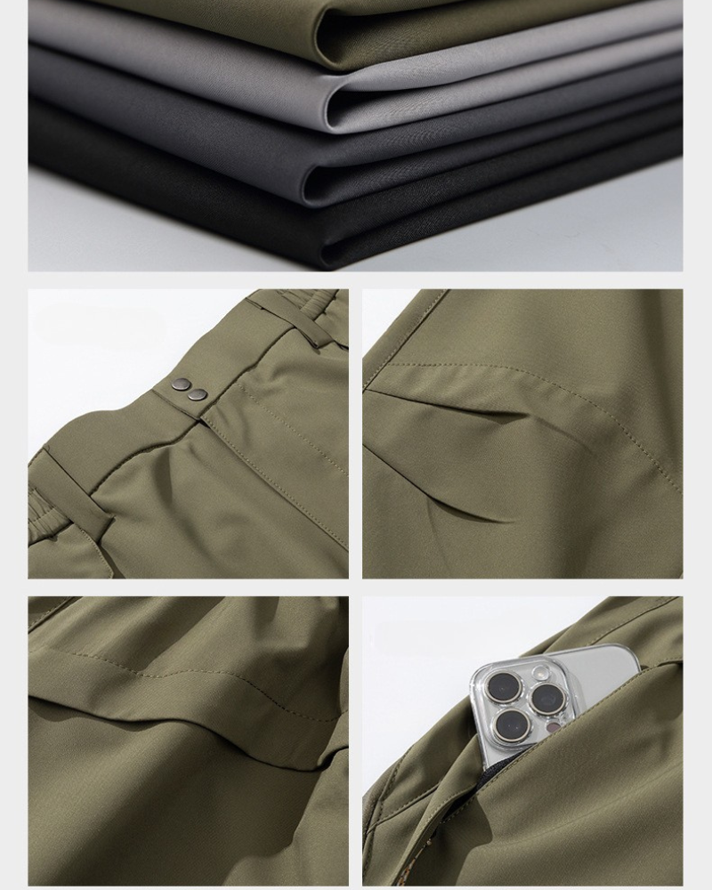 Alpenwear TrailZip™ – Outdoor-Hose mit seitlichem Reißverschluss - Grau