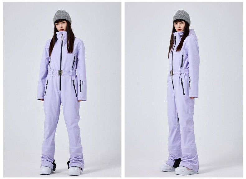 Léa – Damen Skianzug Einteiler – Lila