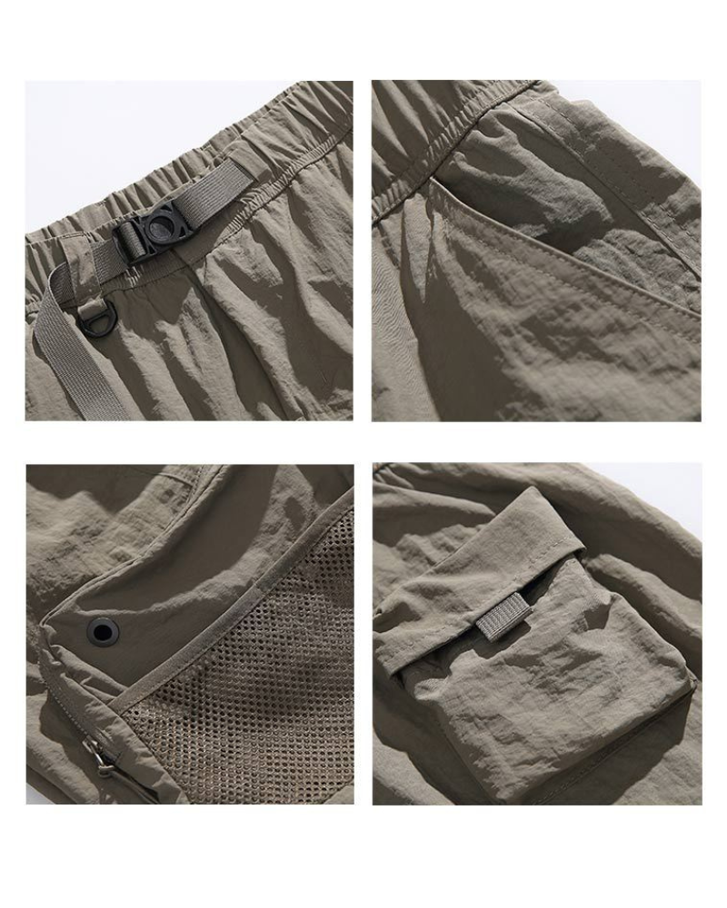 Alpenwear MoveLite™ – Funktionale Outdoor-Shorts mit Mehrfachtaschen - Grau