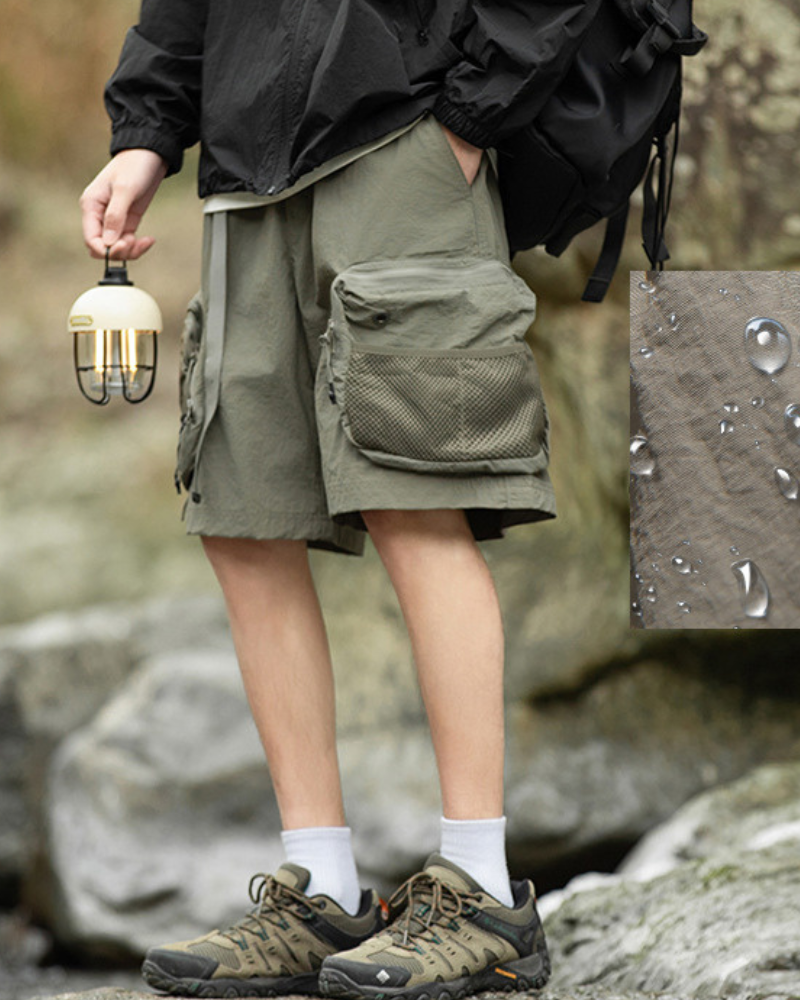 Alpenwear MoveLite™ – Funktionale Outdoor-Shorts mit Mehrfachtaschen - Khaki