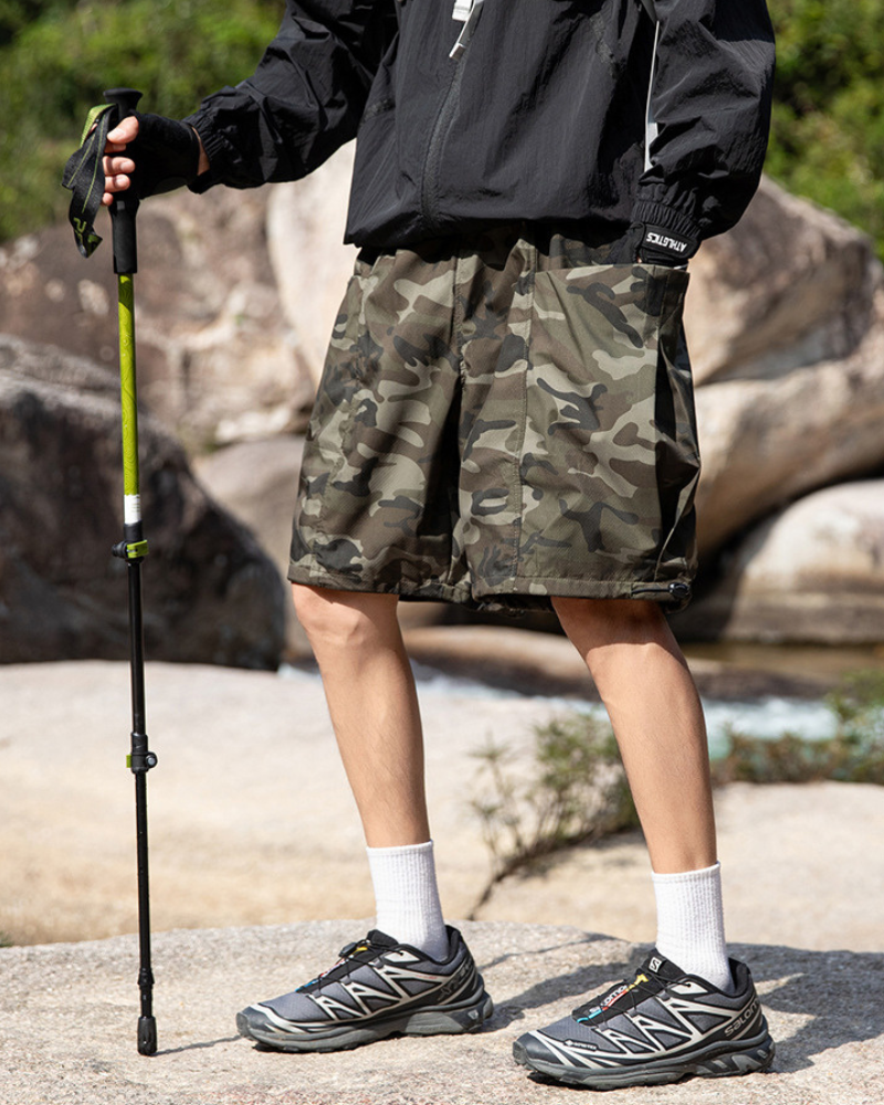 Alpenwear TrailDry™ – Leichte, Wasserdichte Wandershorts für Herren - Tarnmuster