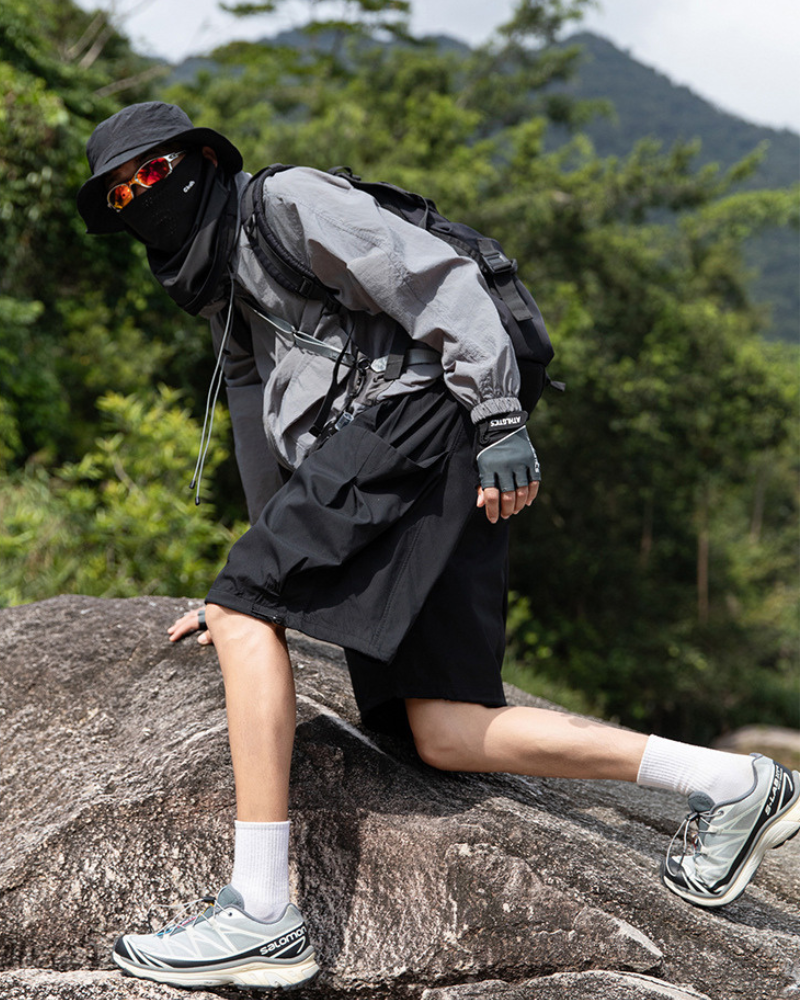 Alpenwear TrailDry™ – Leichte, Wasserdichte Wandershorts für Herren - Schwarz