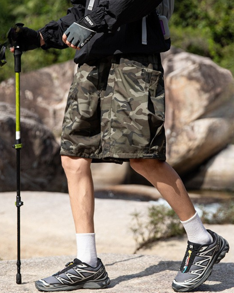 Alpenwear TrailDry™ – Leichte, Wasserdichte Wandershorts für Herren - Schwarz