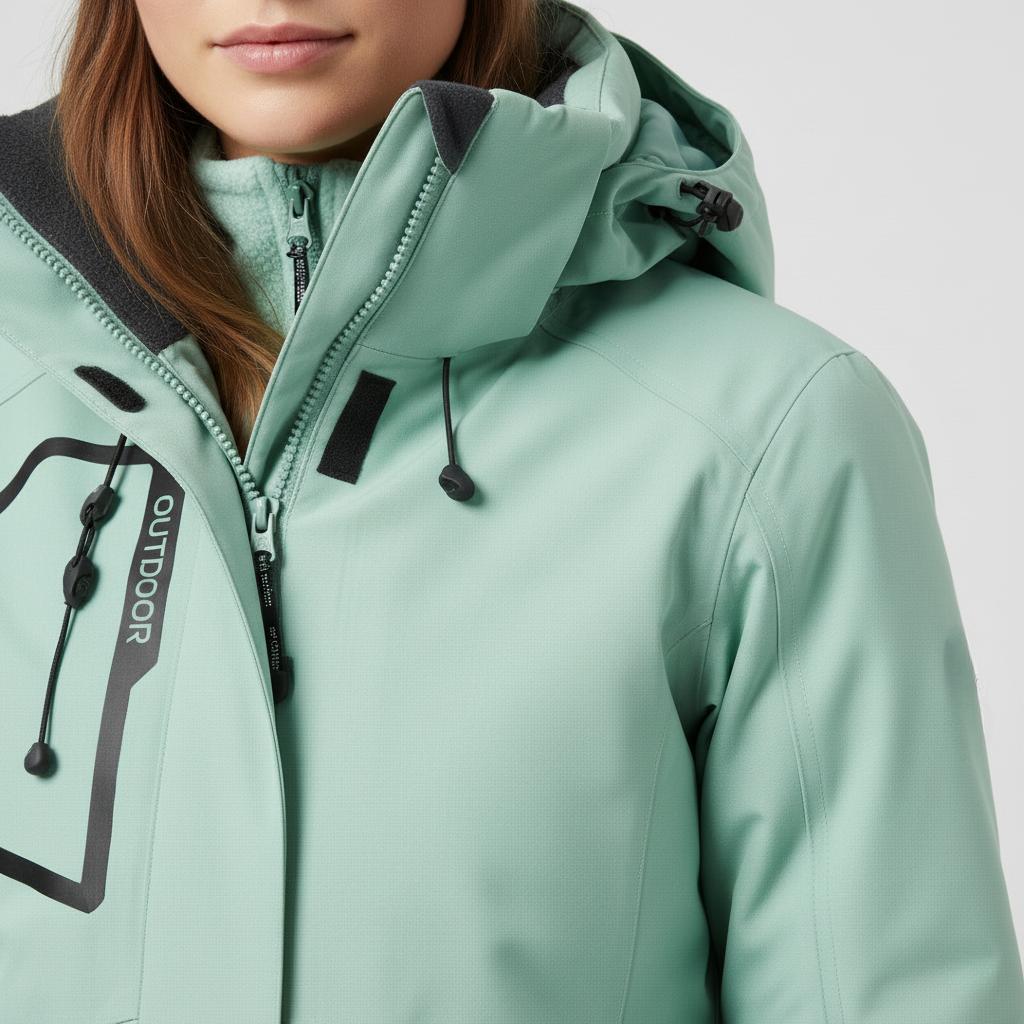 OUTDOOR  – Ski-Jacke und Skihose Set - Grün - Schwarz