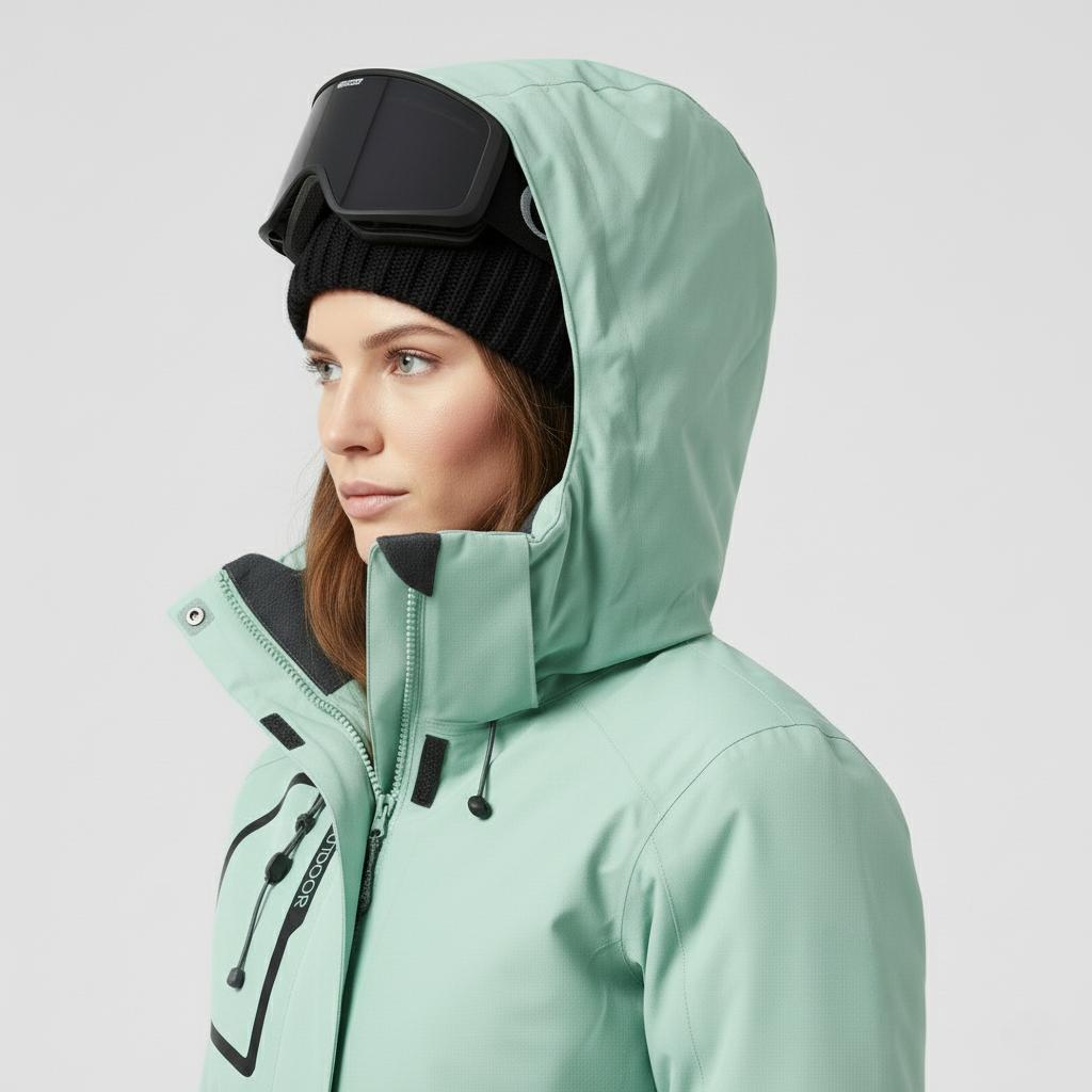 OUTDOOR  – Ski-Jacke und Skihose Set - Grün - Schwarz