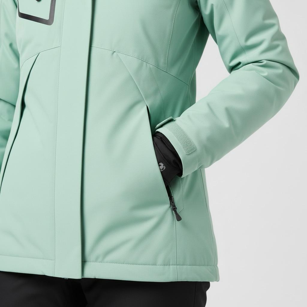 OUTDOOR  – Ski-Jacke und Skihose Set - Grün - Schwarz