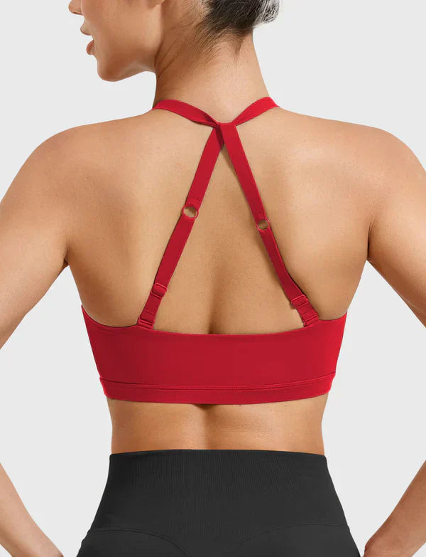 ELVA - Sport-BH mit Twist-Front & Mittlerem Halt - Rot