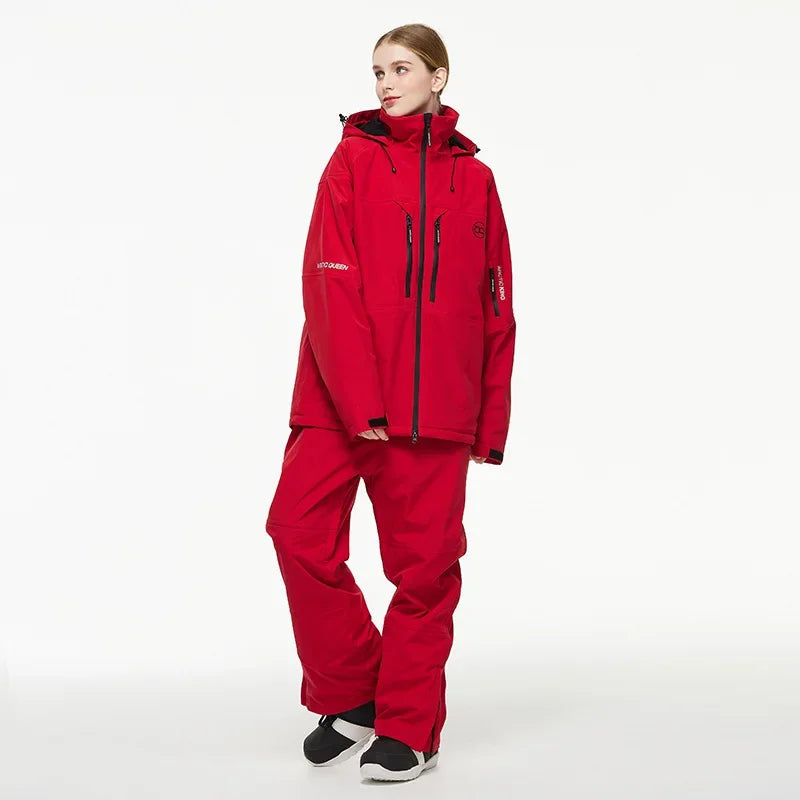 Elisa – Damen Skianzug (Jacke + Hose) – Rot