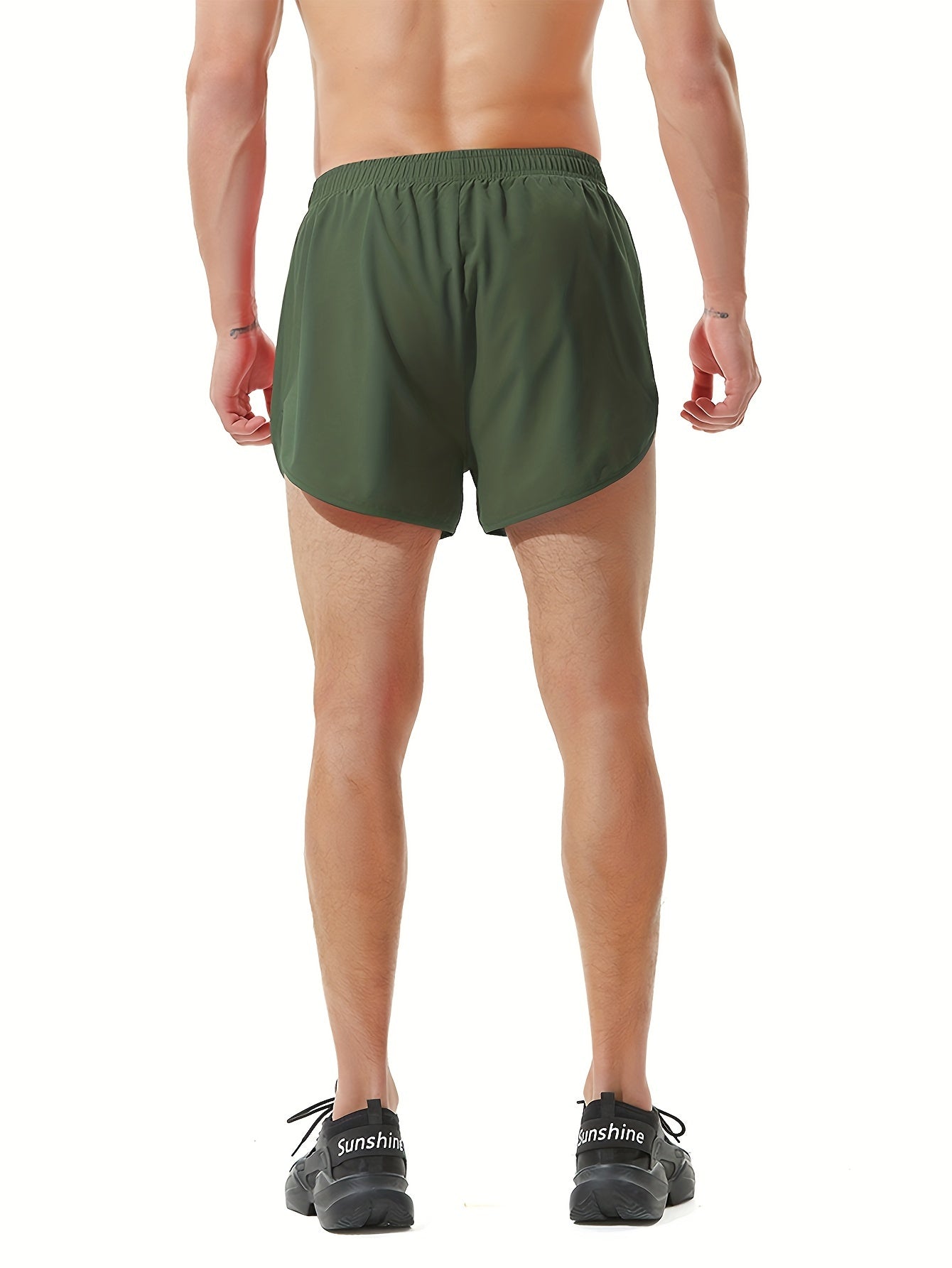 LUCIAN – Schnell trocknende Fitness-Shorts für Herren mit Taschen - Grün