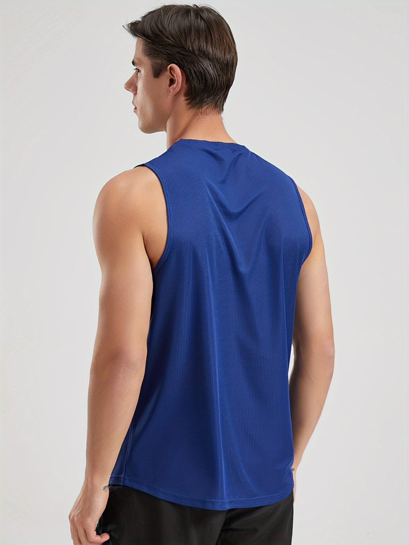 THÉO – Ärmelloses Active Crew Neck Top für Herren -  Blau