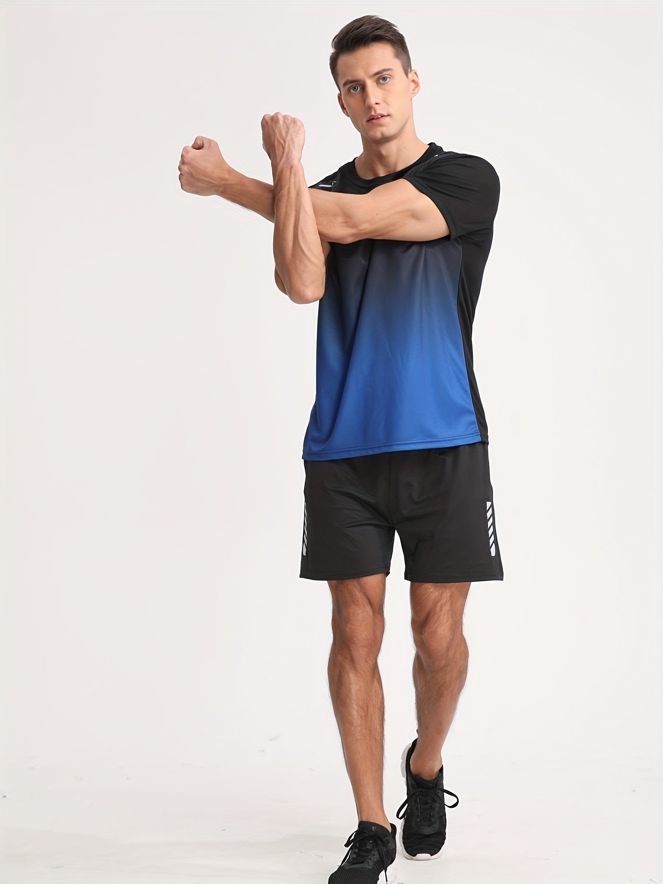 ANDRE – Herren Sportshirt mit Farbverlauf - Blau