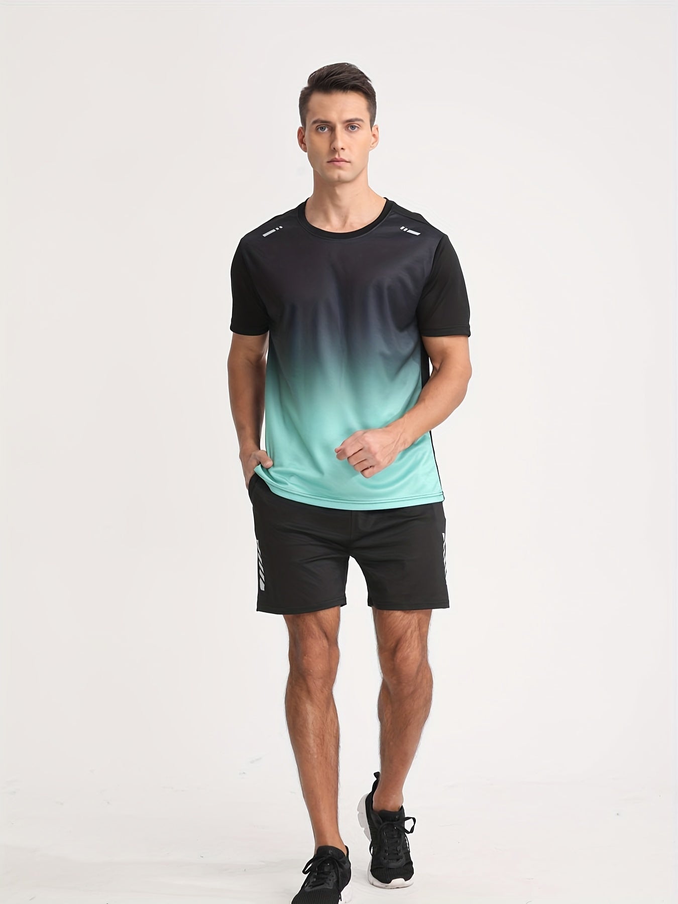 ANDRE – Herren Sportshirt mit Farbverlauf - Grün