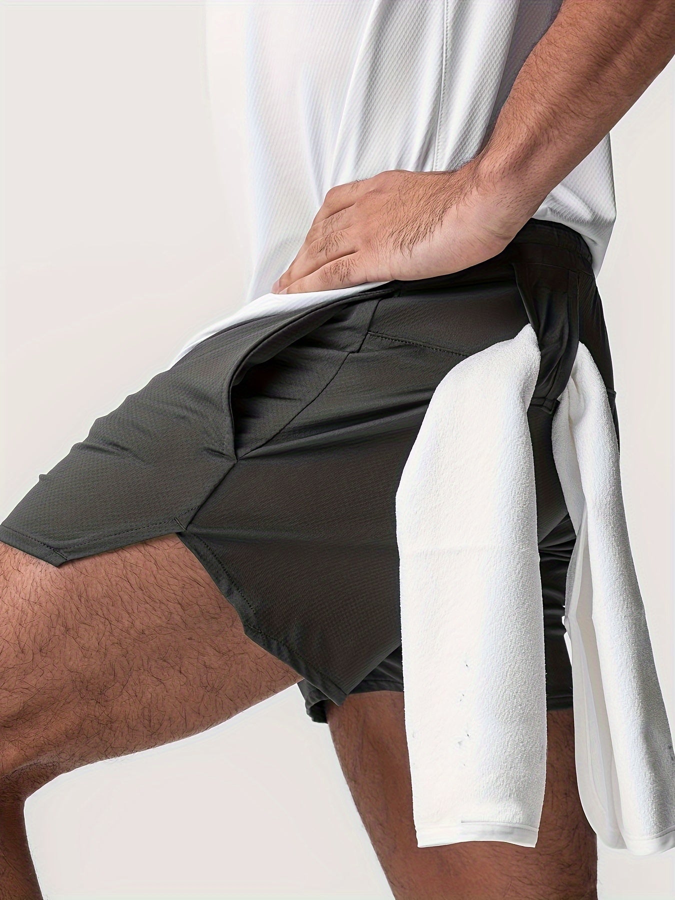 BENOÎT – Herren Sportshorts Sommer Schnell Trocknend - Dunkelgrau