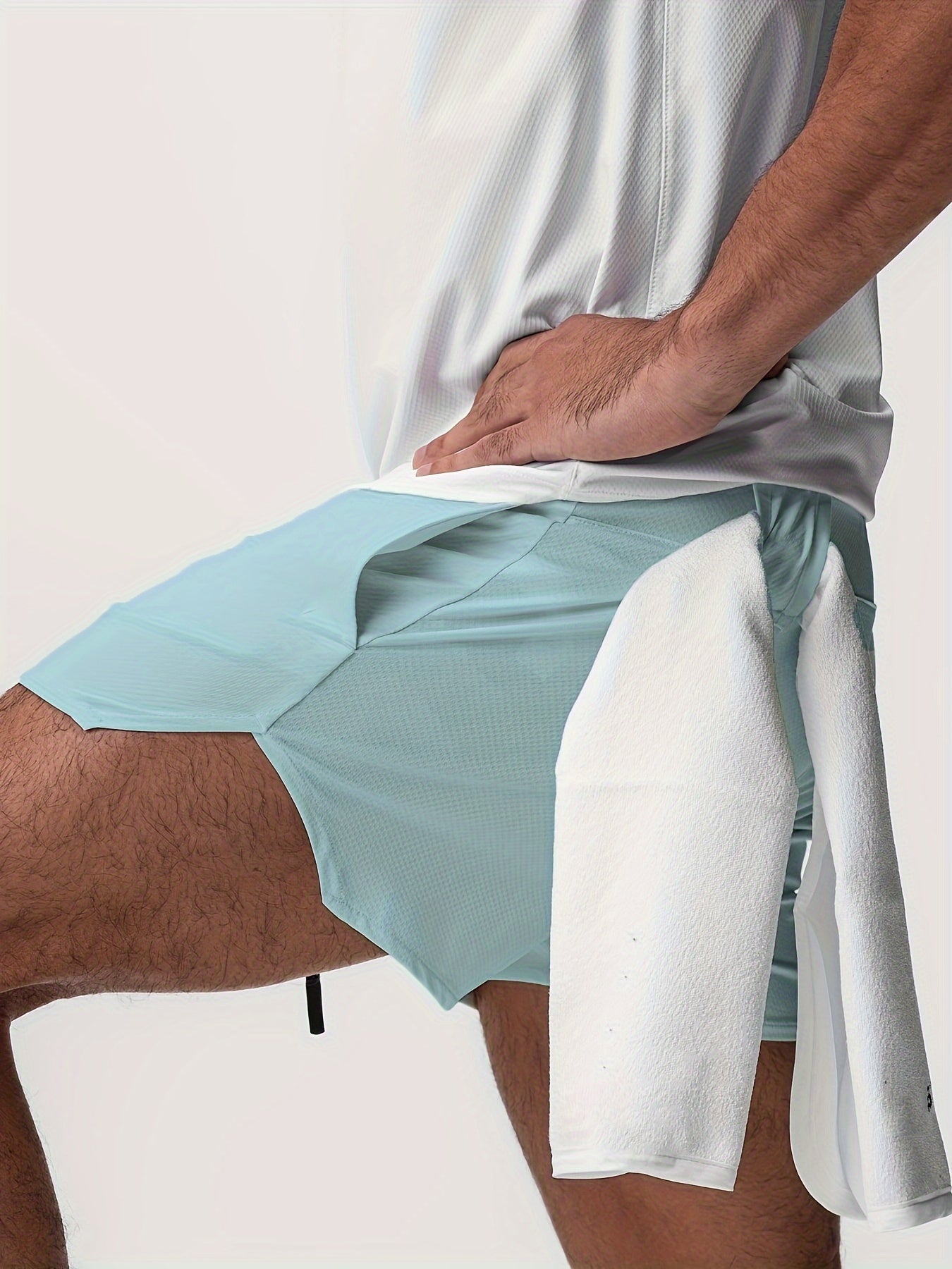 BENOÎT – Herren Sportshorts Sommer Schnell Trocknend - Hellblau