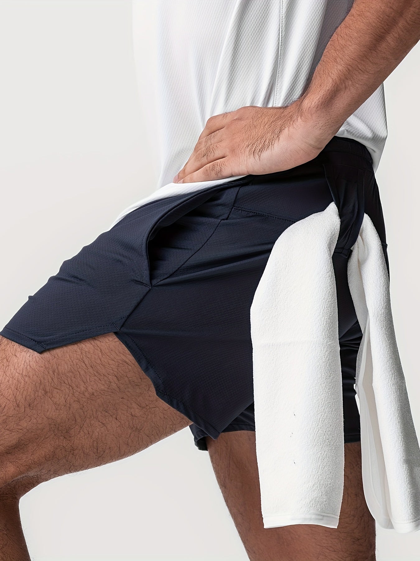 BENOÎT – Herren Sportshorts Sommer Schnell Trocknend - Marineblau