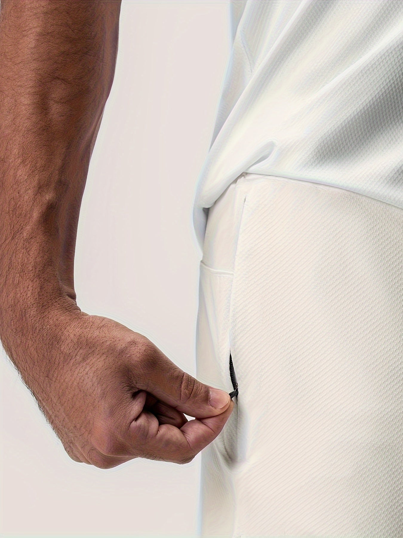 BENOÎT – Herren Sportshorts Sommer Schnell Trocknend - Weiß