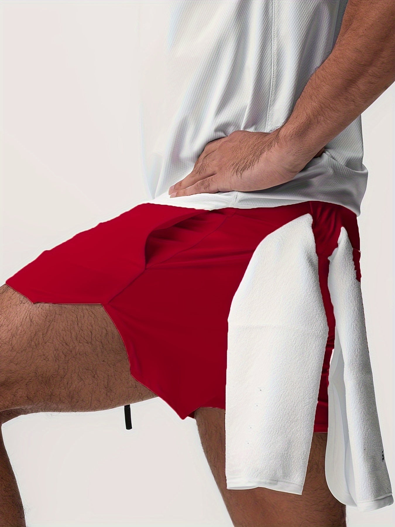 BENOÎT – Herren Sportshorts Sommer Schnell Trocknend - Rot