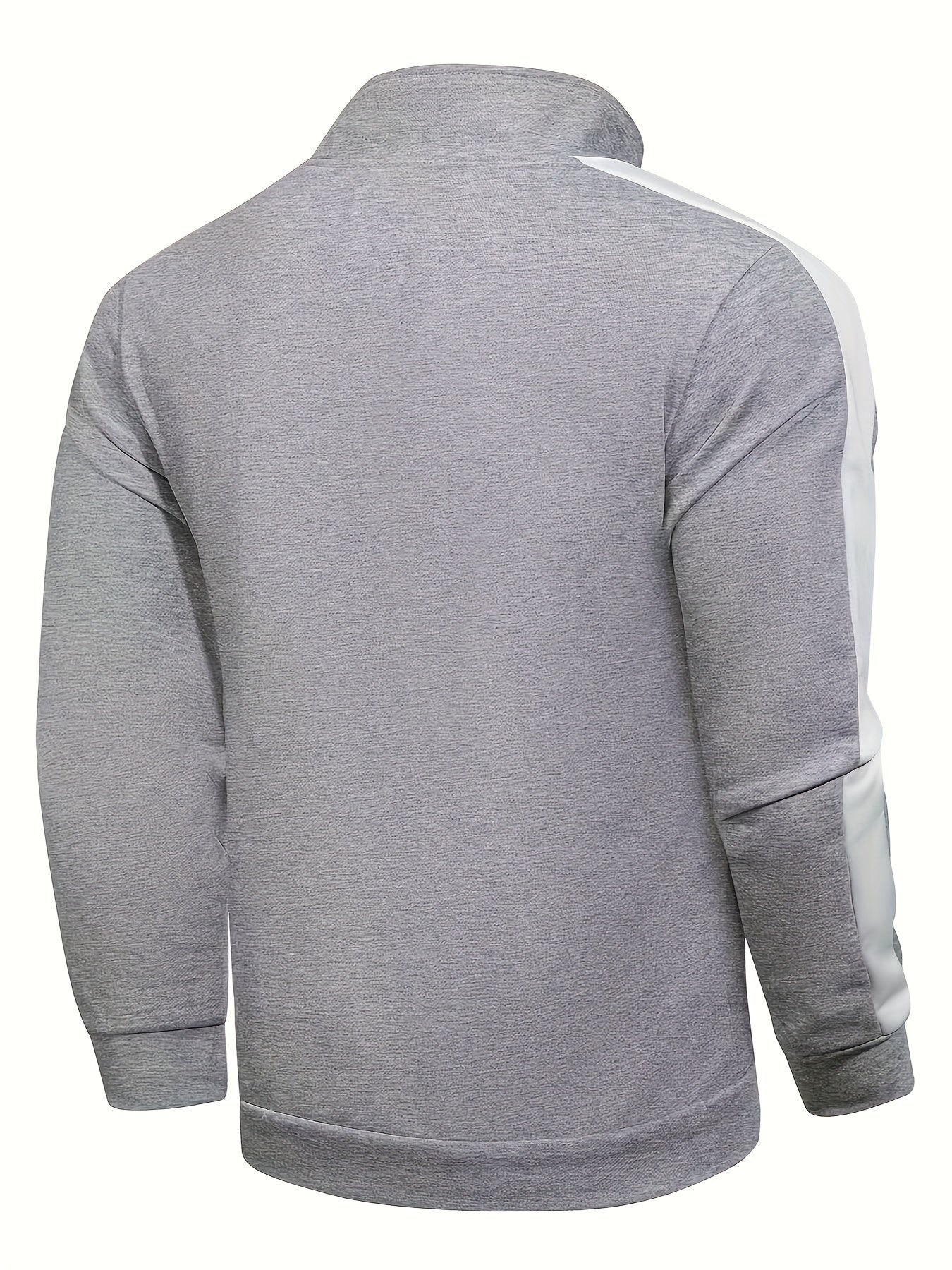DARCY – Herren Sport-Set im Patchwork-Design mit Reißverschlussjacke - Grau