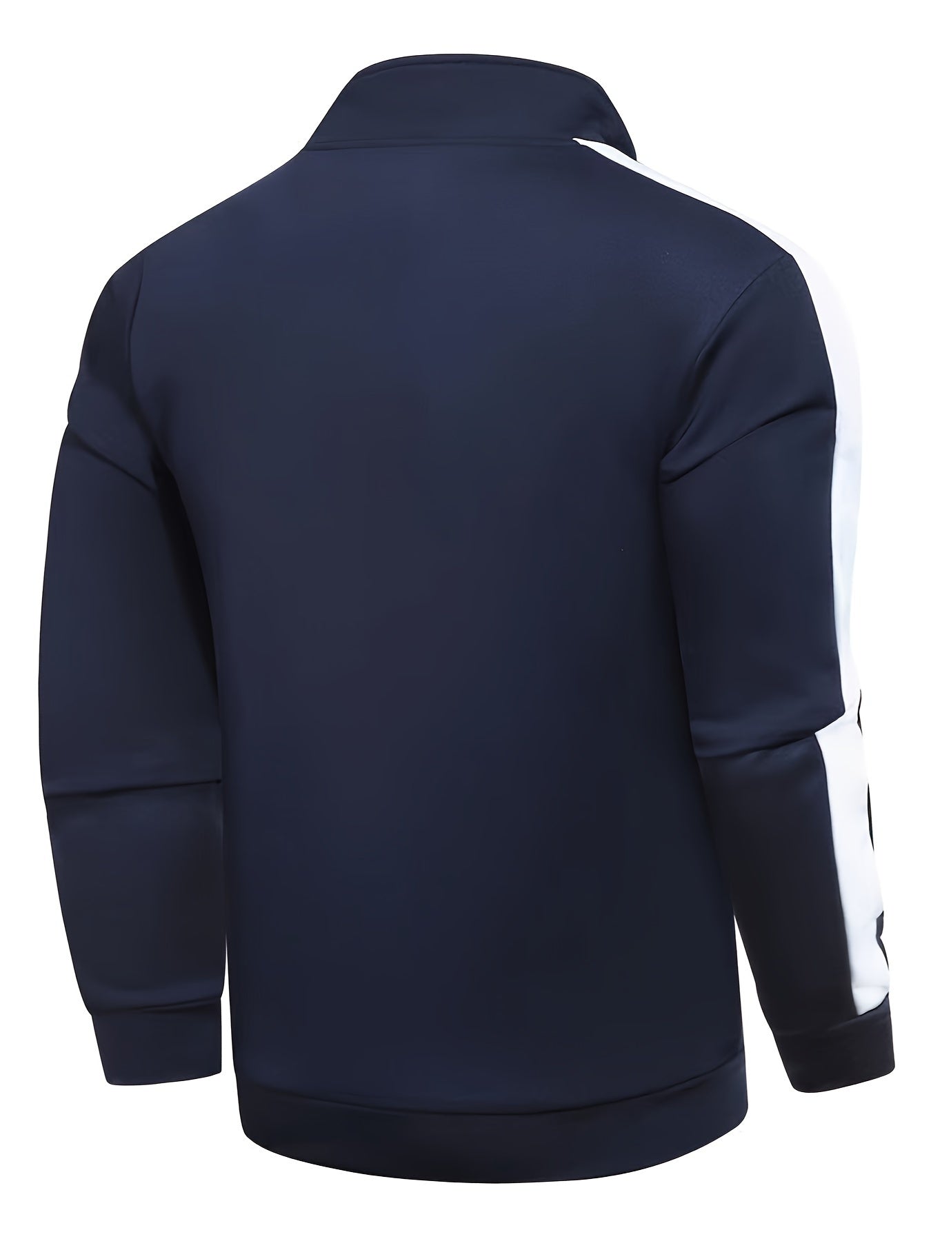 DARCY – Herren Sport-Set im Patchwork-Design mit Reißverschlussjacke - Marineblau