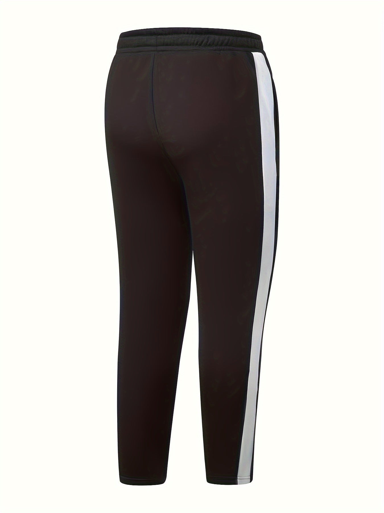 DARCY – Herren Sport-Set im Patchwork-Design mit Reißverschlussjacke - Schwarz