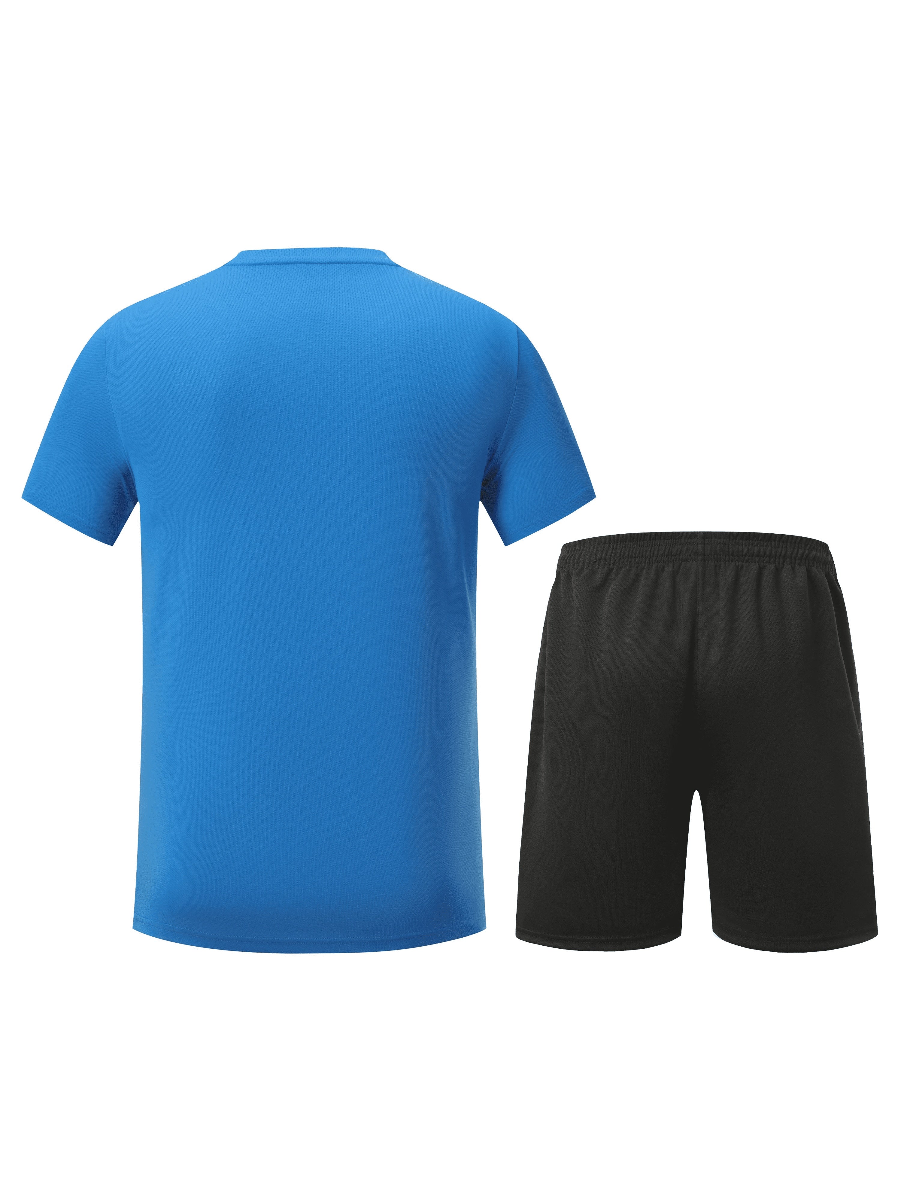 ÉMILE – Herren Sport-Set mit Streifen-Design für Sommer & Training - Blau