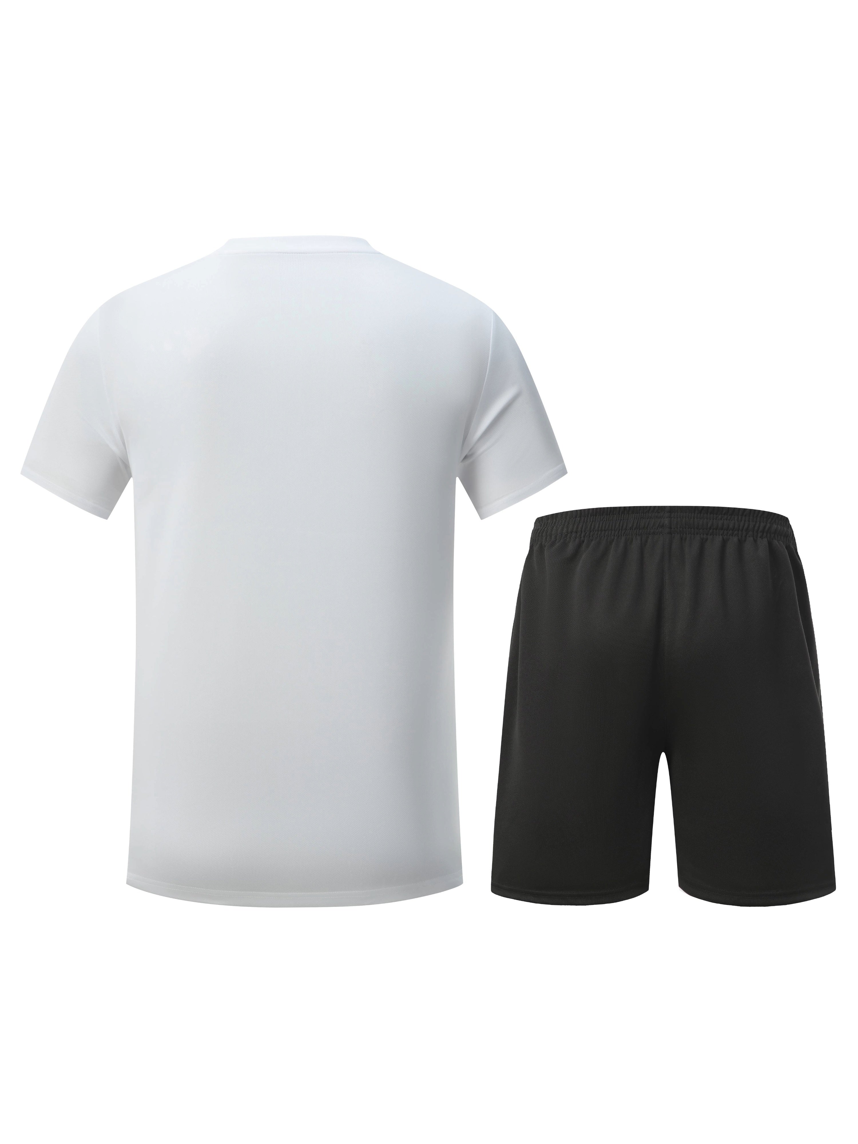ÉMILE – Herren Sport-Set mit Streifen-Design für Sommer & Training - Weiß
