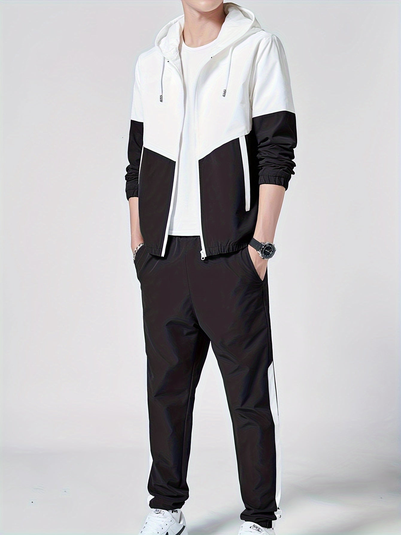 PERCY – Herren Premium Trainingsanzug für Sport & Freizeit - Schwarz