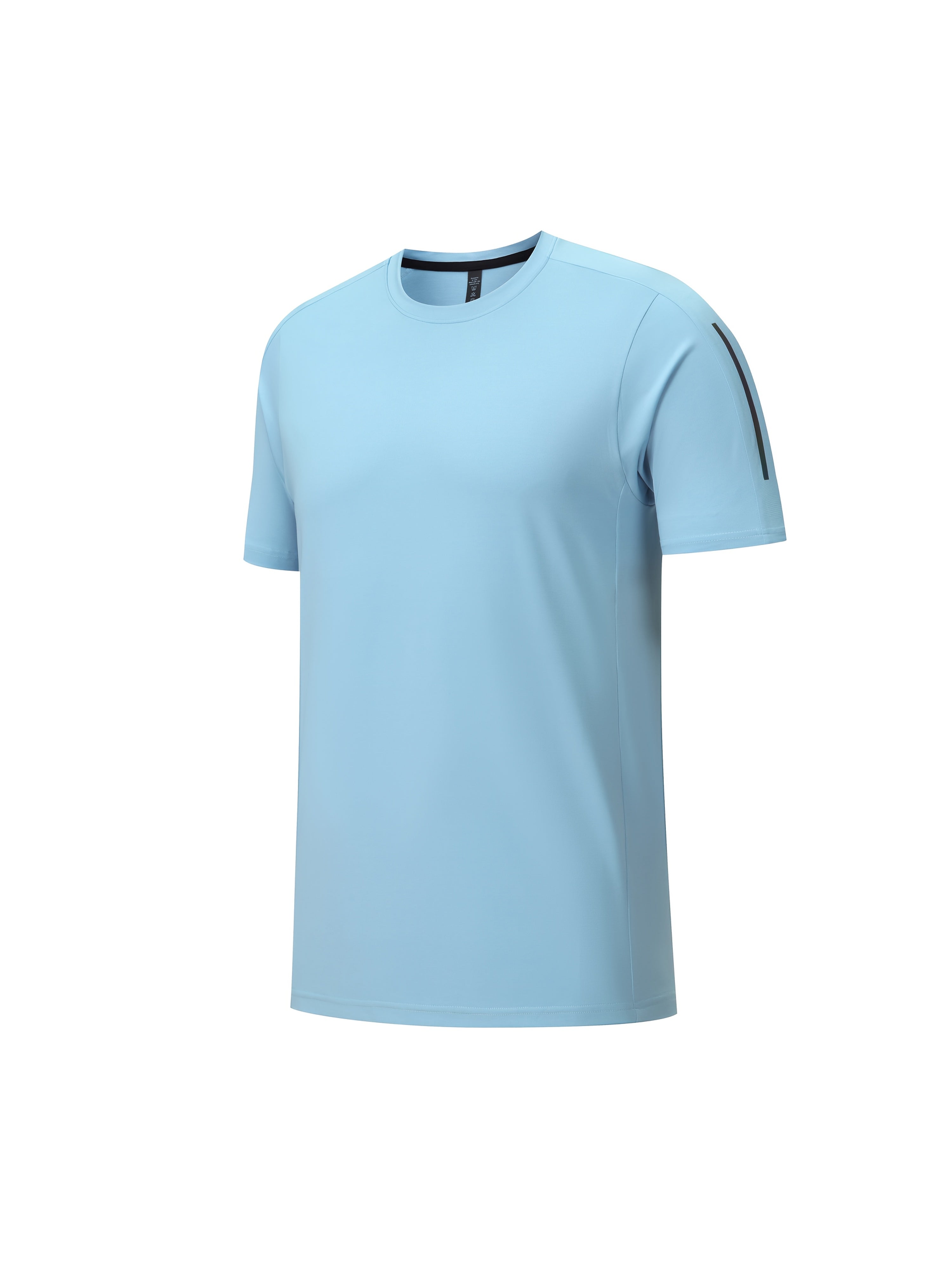 ANTOINE – Kurzarm Herren-T-Shirt mit Rundhalsausschnitt und Stretch-Komfort - Hellblau